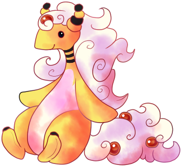 Mega Ampharos By Jennilah - Cute Mega Ampharos (377x343)