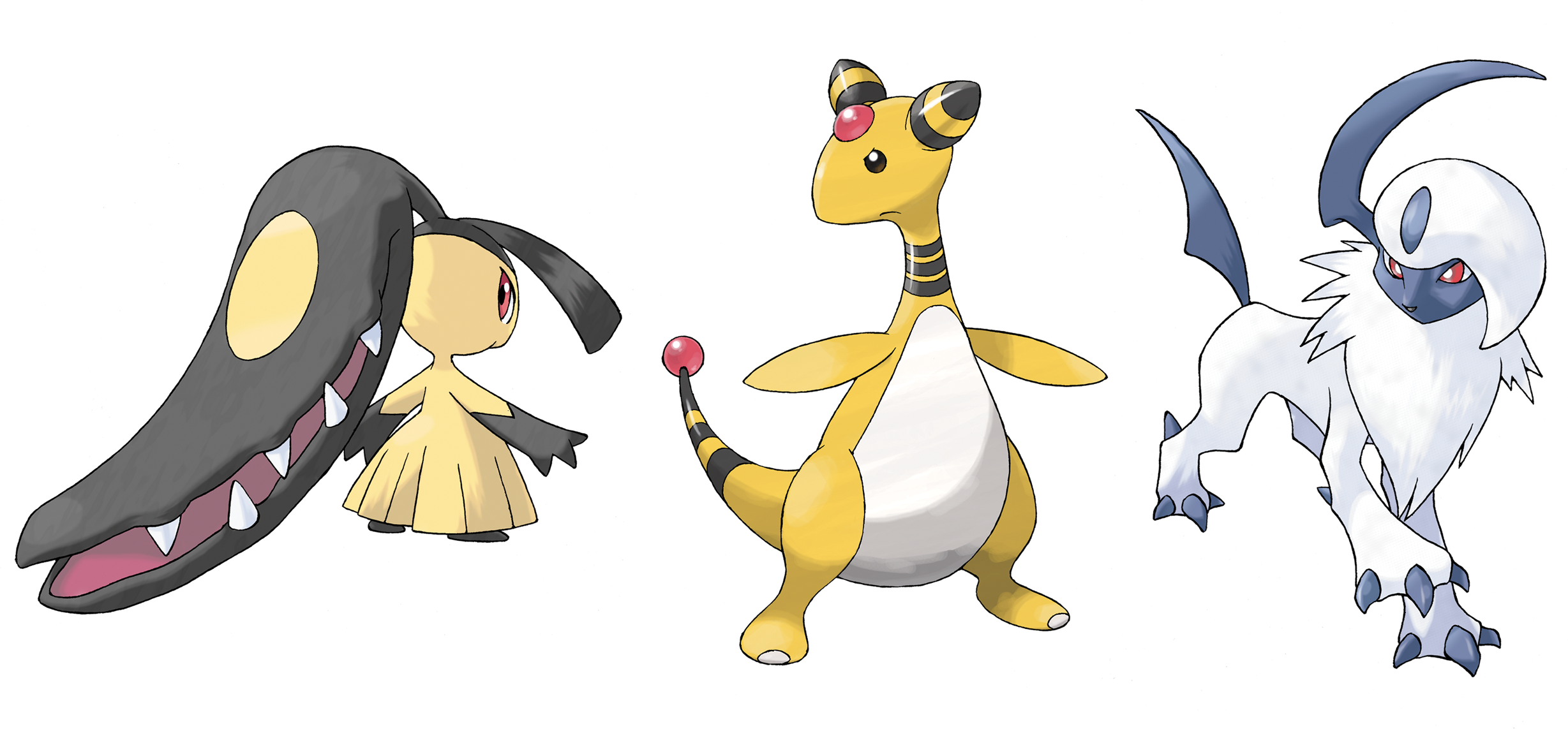 Ampharos Images - Ampharos Clipart (2457x1143)