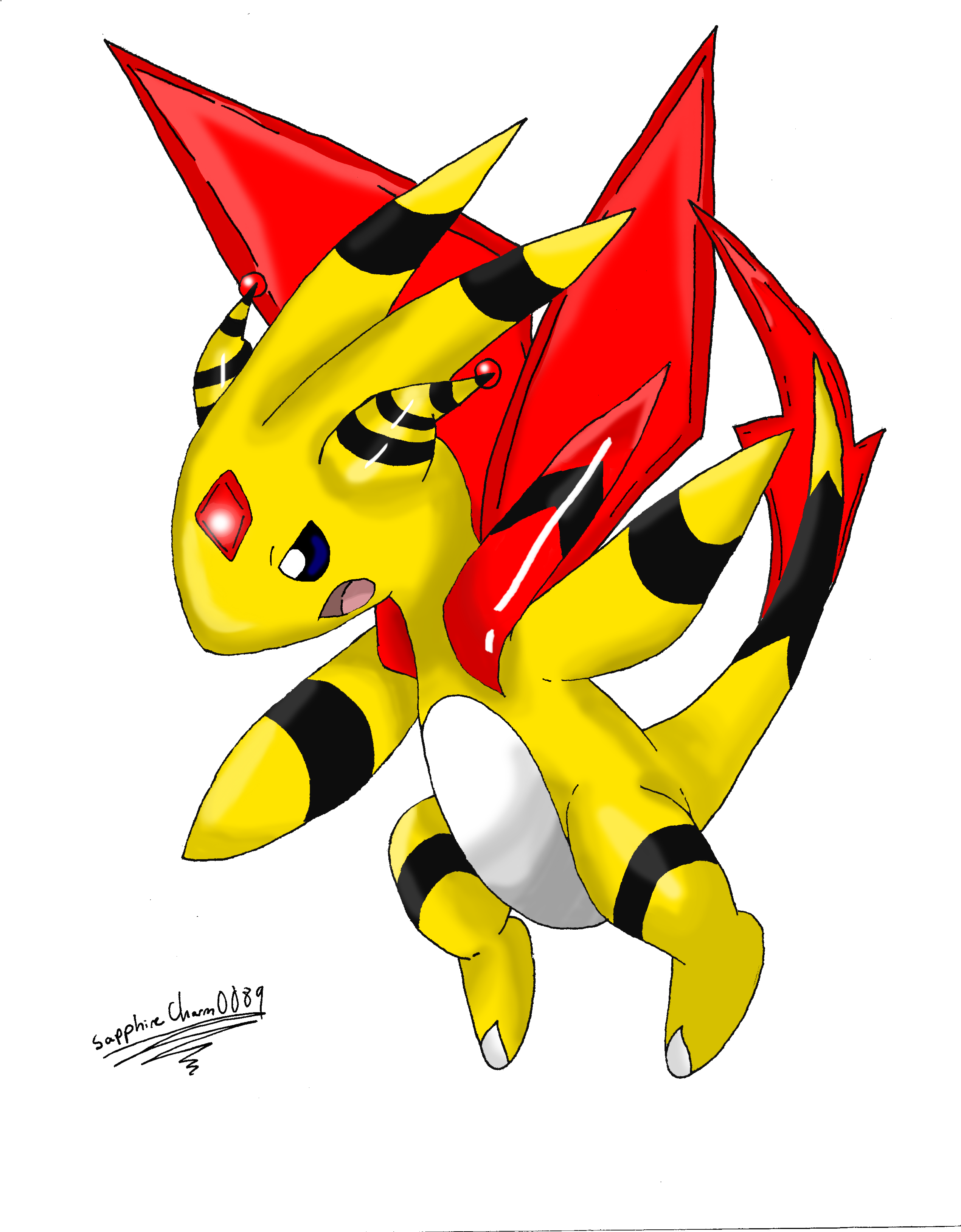 Ampharos Wallpaper - Illustration (2544x3280)