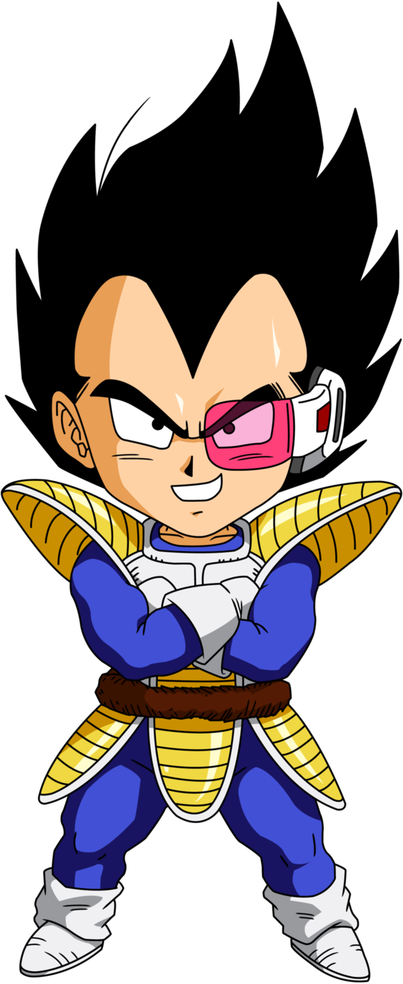 Chibi Vegeta By Maffo1989 - Dragon Ball Z Vegeta Chibi (572x1396)