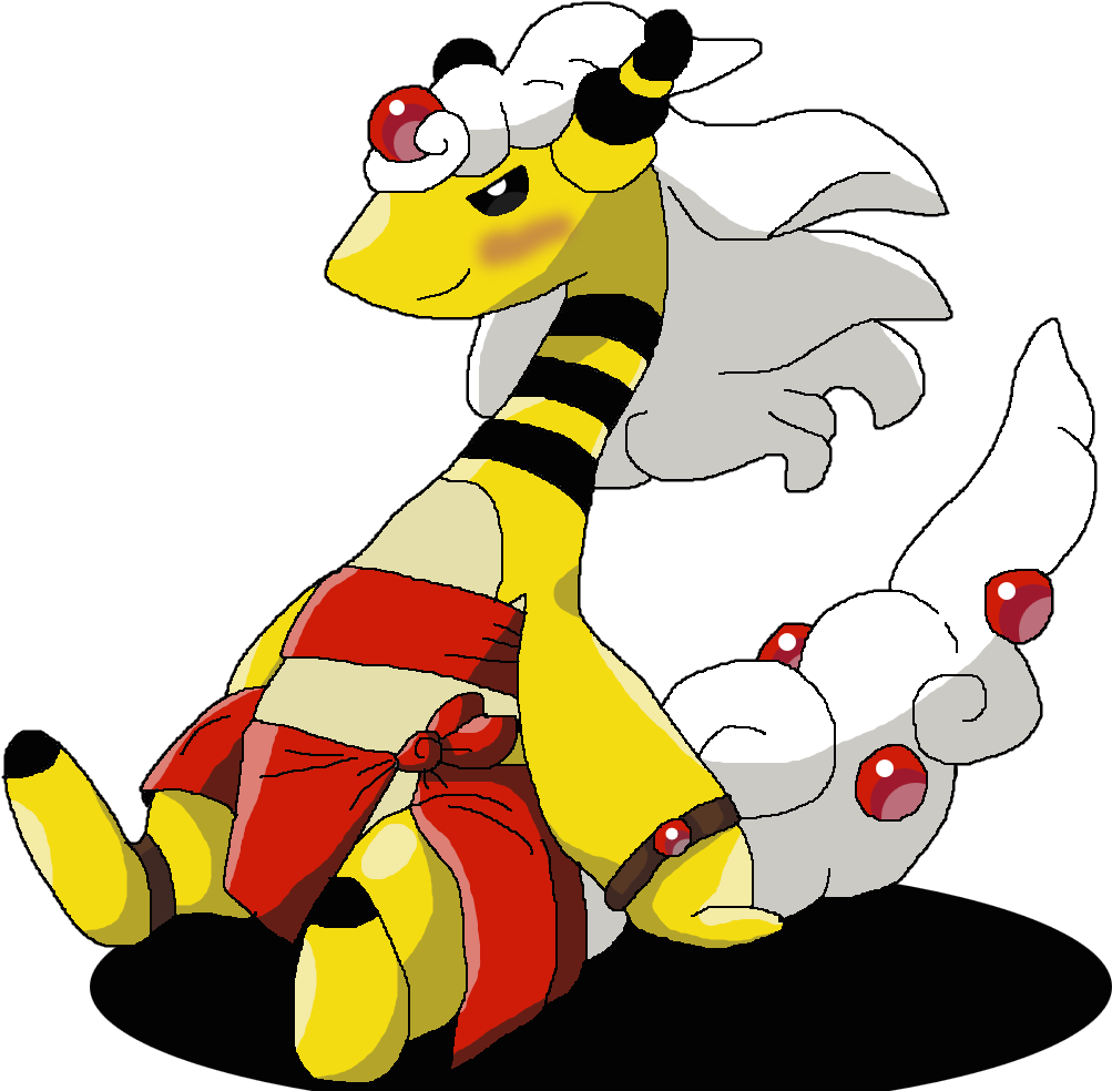 Mega Ampharos - Cartoon (1024x996)