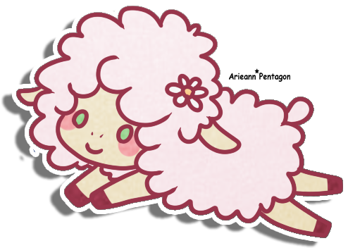 Shelby The Pink Little Sheep By Arieann-pentagon - Shelby The Pink Little Sheep By Arieann-pentagon (514x381)