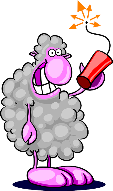 Sheep, Crazy, Animal, Explosive, Blow, Blow Up, Blast - Sheep (379x640)