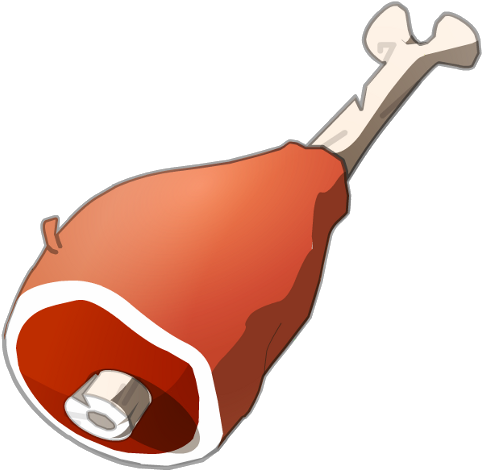 Adventurer Meat - Cartoon Meat Png (500x500)