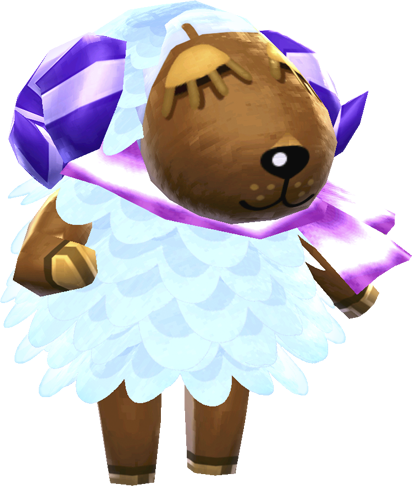 Baabara Newleaf Official - Animal Crossing New Leaf Baabara (412x486)