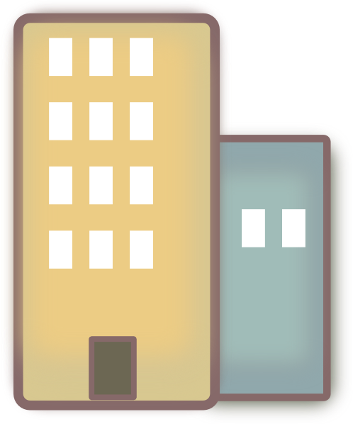 1 Clip Art At Clker - Vektor Ikon Gedung Bertingkat (498x598)