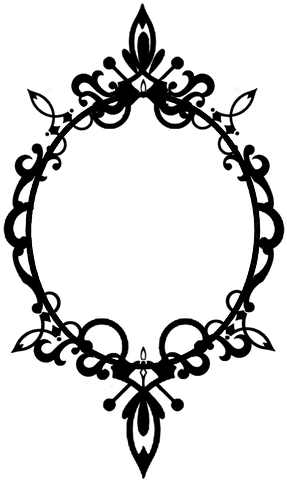 Ornate Oval Frame (310x502)