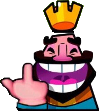 King Middle Finger By Josael281999 - Clash Royale Middle Finger (329x368)