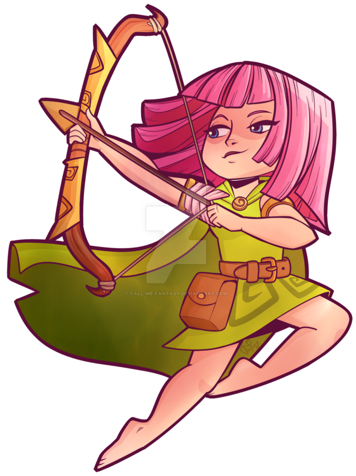 Clash Of Clans / Clash Royale By Call Me Fantasy - Archer Clash Of Royale (800x1000)