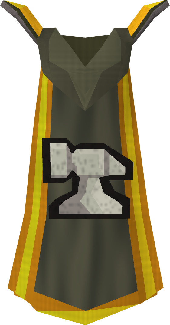 Smithing Cape - Runescape Smithing Cape (562x1074)