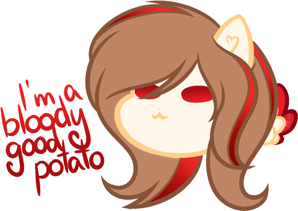 I'm A Potato By Melodysweetheart - Cartoon (1024x734)