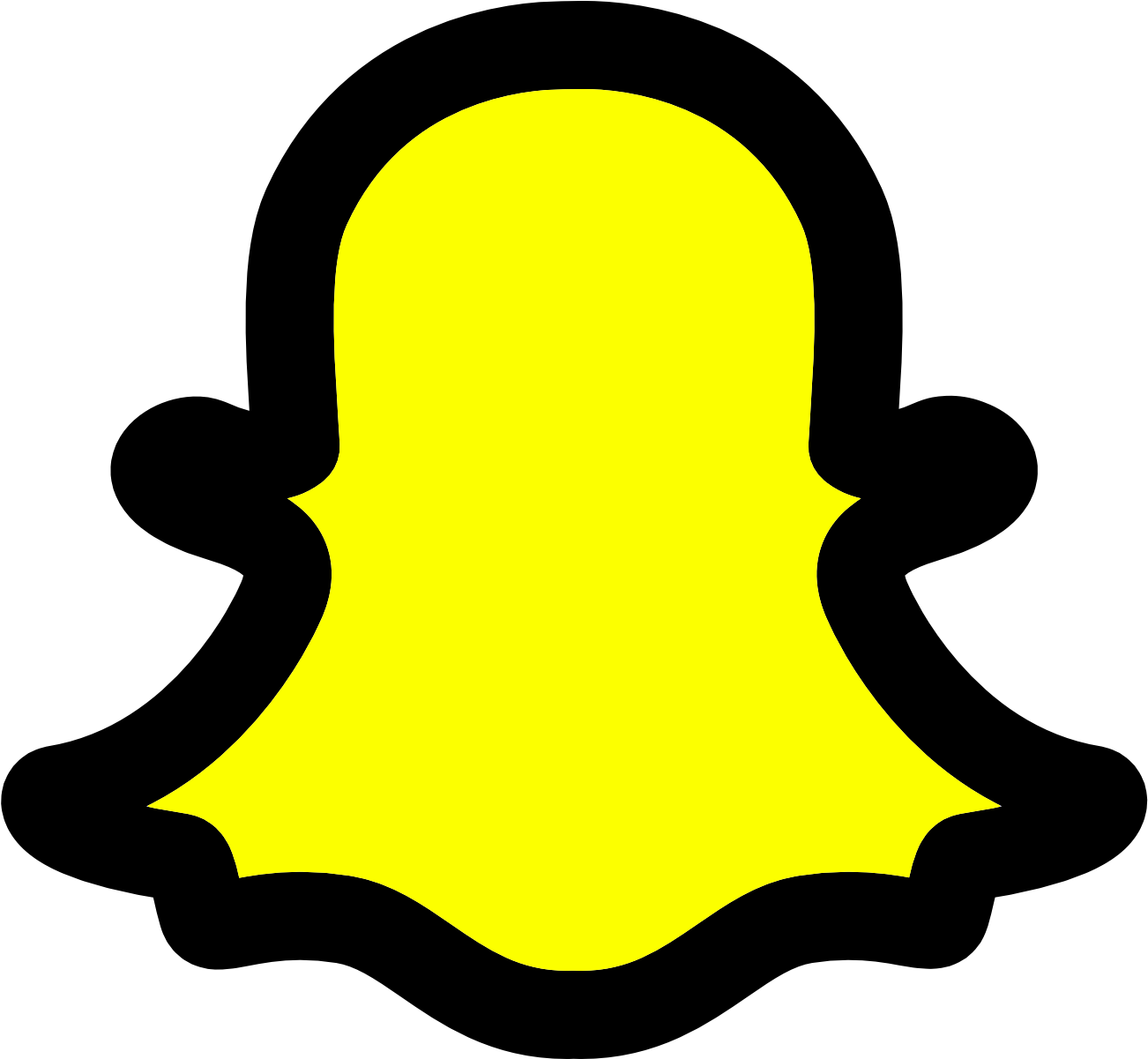 Snapchat Is Called As The Best Smartphone Application - Snapchat Icon Transparent Background (1600x1600)