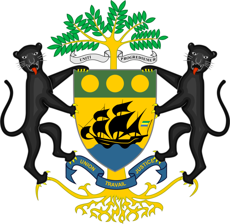 Pin Forest Service Shield Clip Art - Gabon Coat Of Arms (800x782)