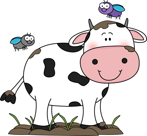 Goat Clipart Cow - Cute Cow Clipart (500x463)
