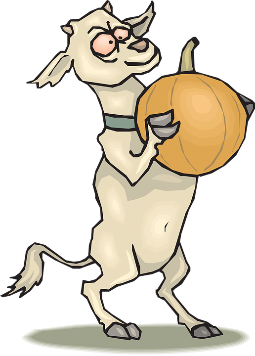 Cliparts Baby Goat 15, - Goat Standing Up Cartoon (516x720)