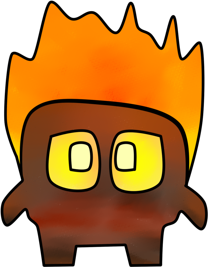 Fire Spirit Of Clash Royale By Junior3dgamesofficia - Cartoon Clash Royale Fire Spirit (894x894)