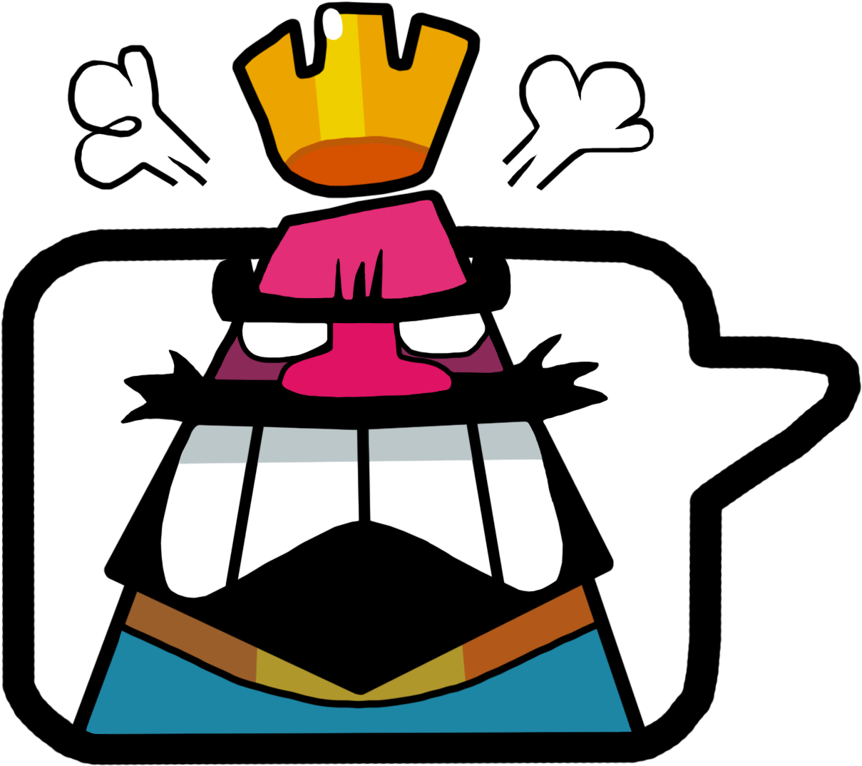[fanart] I Redrew The Angry Emote With High Resolution - Clash Royale Angry Emote (1500x1500)