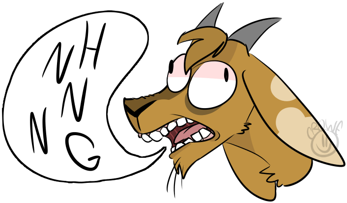 That Grunting Goat Dude Digby By Dirtshark21 - Drawing (748x483)