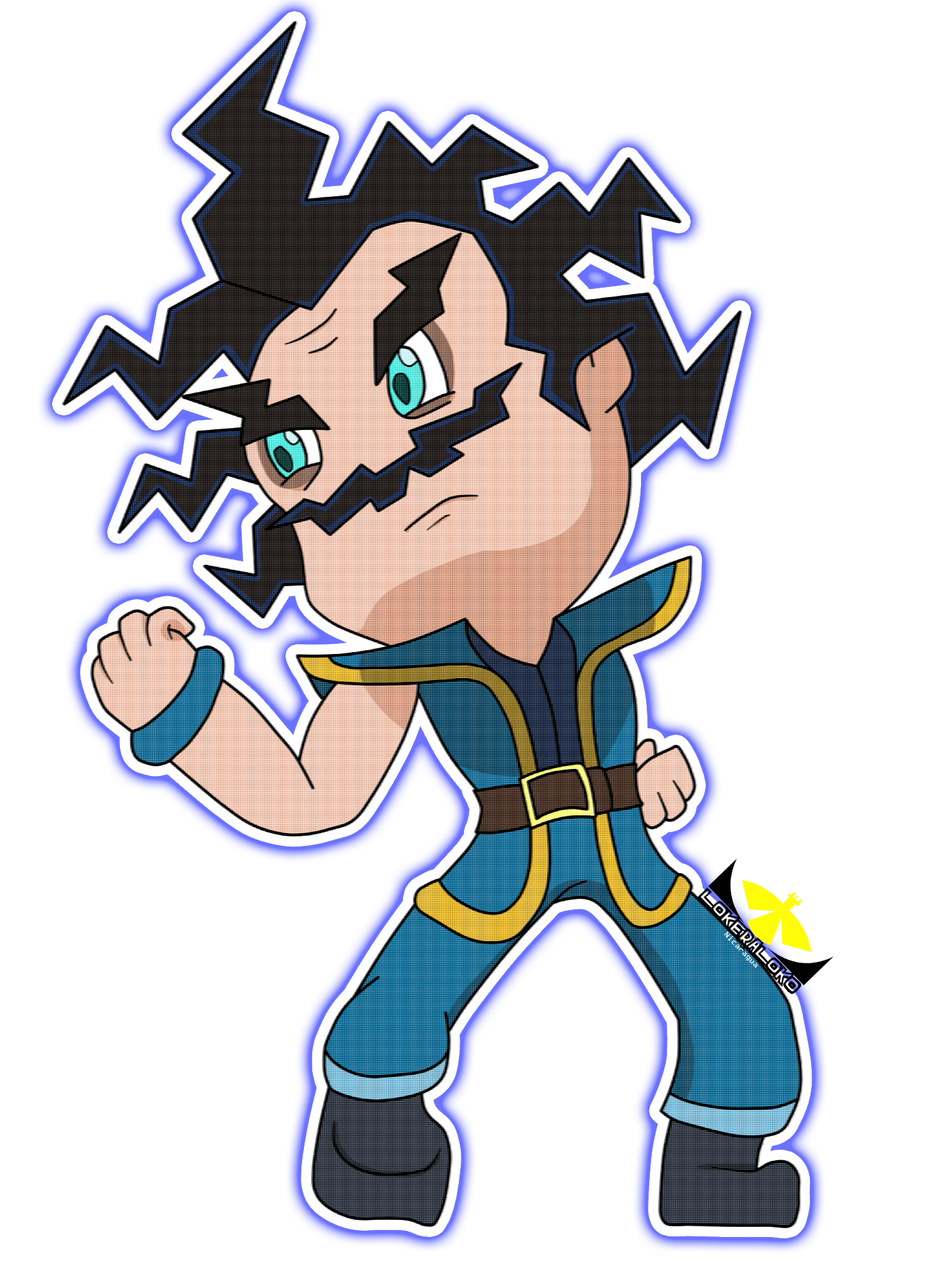 Lokeraloko 12 0 Electro Wizard Clash Royale Fan Art - Cartoon (1500x2000)