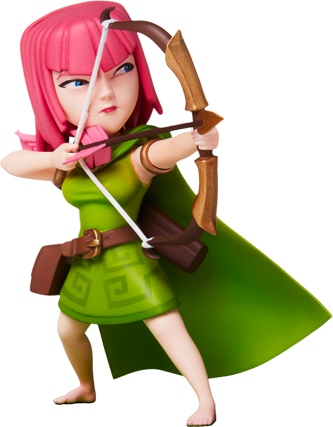 Clash Royale Png - Clash Of Clans Archer (673x863)