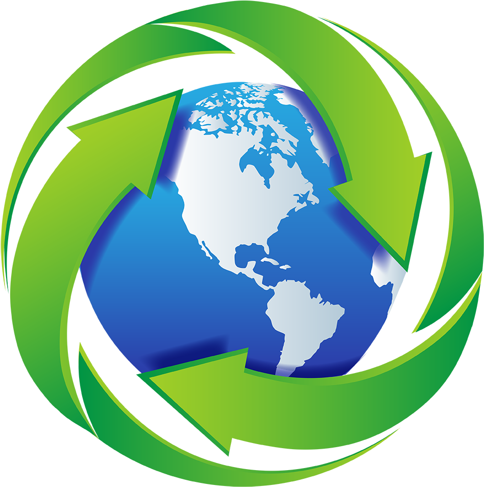 International Recycling - Background News Earth Map (1000x966)
