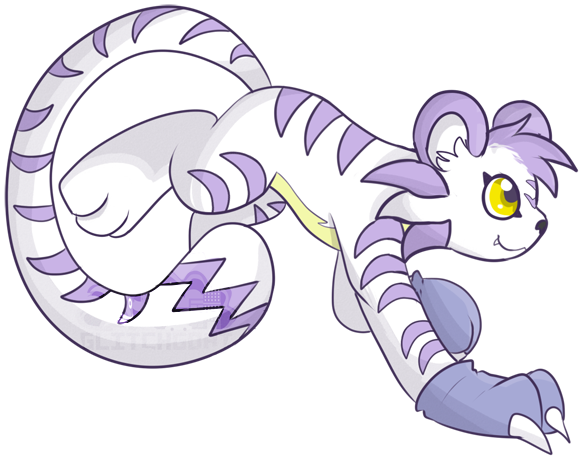 [c] Tigrismon By Glitchgoat - Cartoon (600x501)