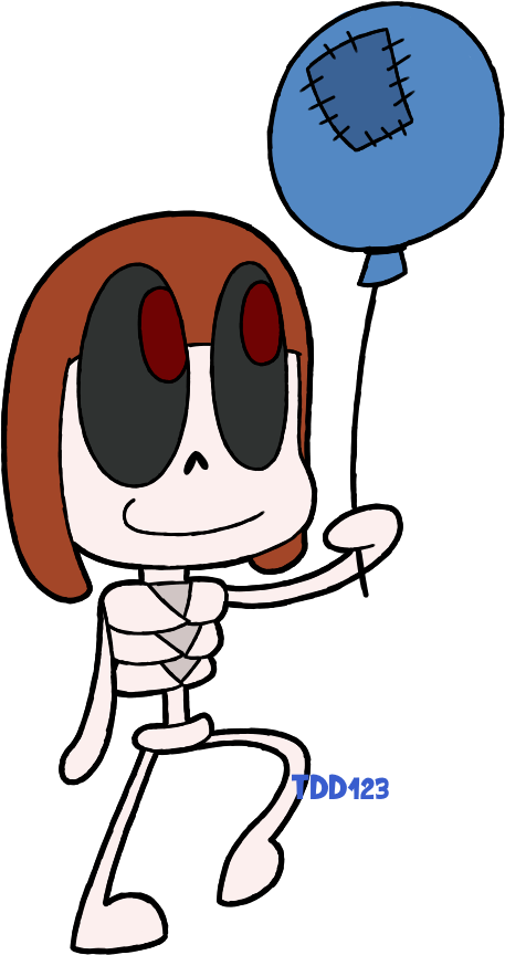Smol Ballon Guy Pagedoll By Thedrawingdino123 - Drawing (474x877)