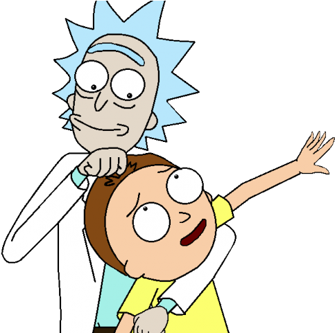 Rick And Morty Clipart Happy - Rick And Morty Stickers (640x480)