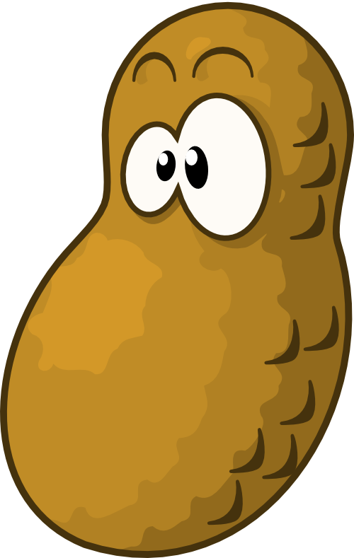 Miksu The Peanut By Adapz - Transparent Peanut (500x789)