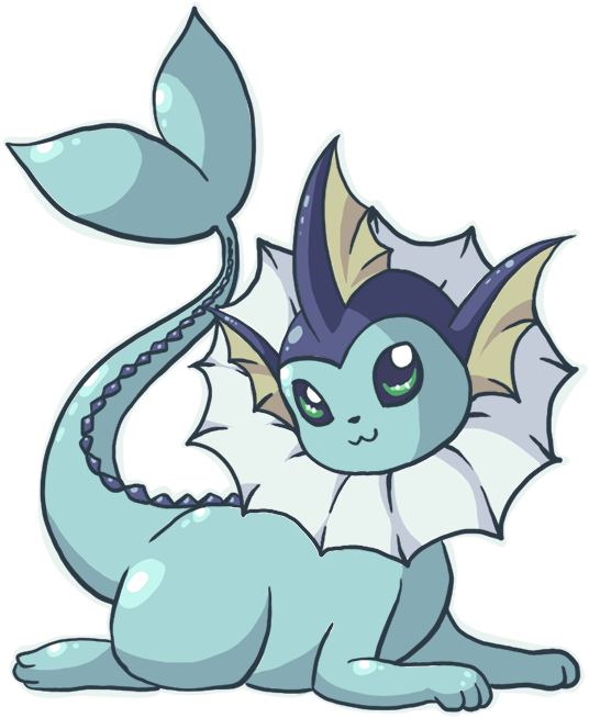 28 Collection Of Cute Vaporeon Drawing - Cute Vaporeon Png (600x678)