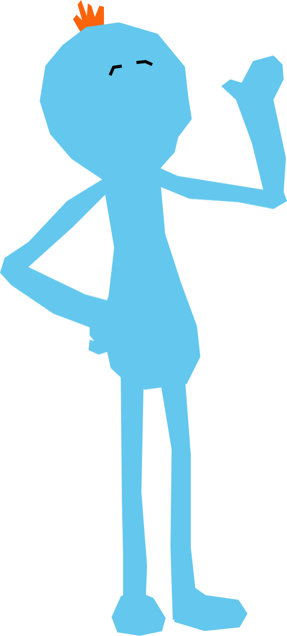 Rick And Morty - Mr Meeseeks Clip Art (566x1253)