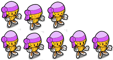 Cuphead Unused Peanut Girl By Fnafdudexd - Cuphead Coin Op Bop (512x256)