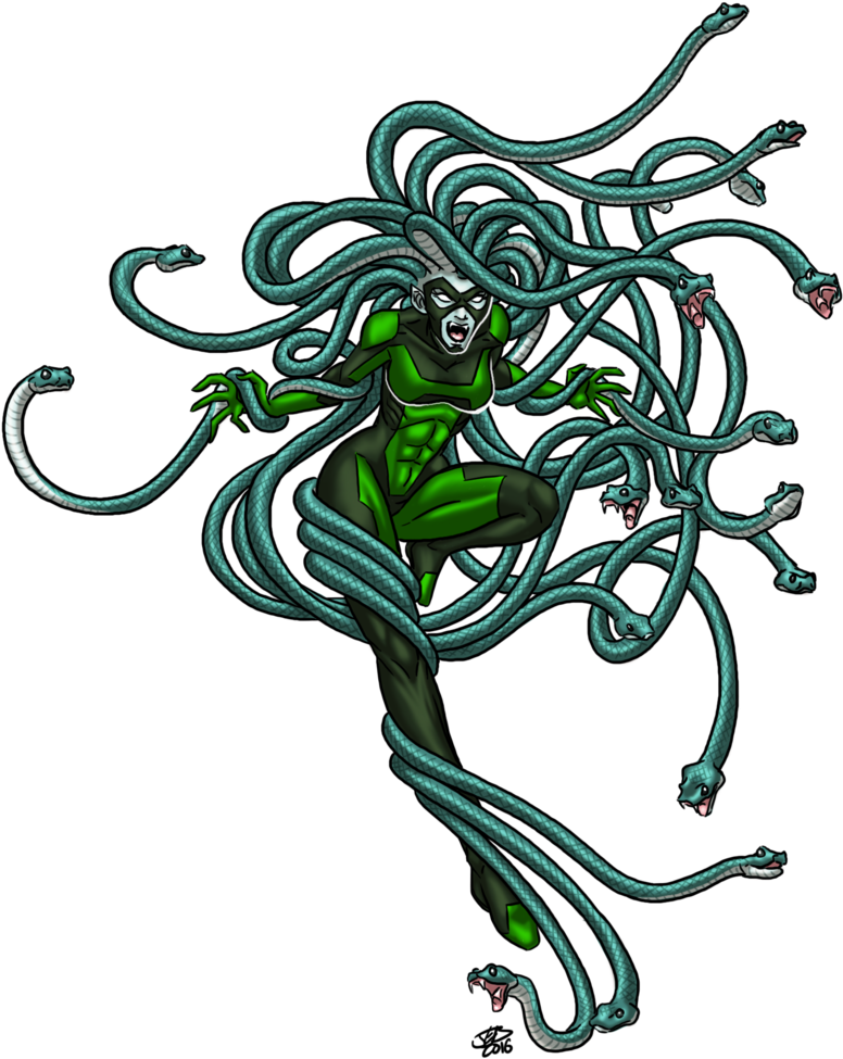 Medusa Snake Hair By Prodigyduck - Medusa (1545x2000)