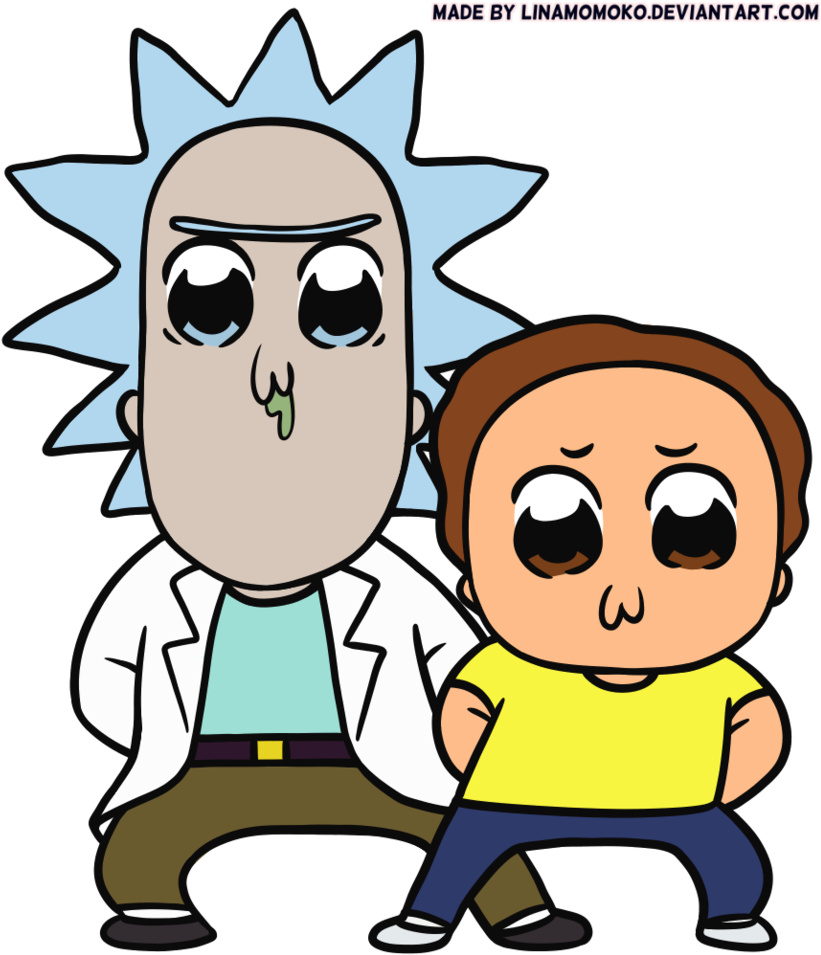 Pop Team Epic X Rick And Morty By Linamomoko - Pop Team Epic Are You A Motherfucker (835x957)