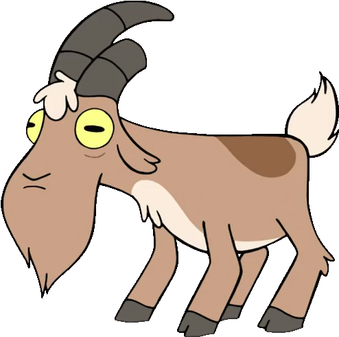 Gompers Transparent Cutout By Jack The Dipper - Goat From Gravity Falls (527x508)