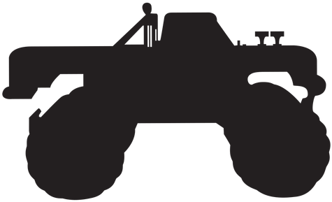 Monster Truck Silhouette Transparent Png - Silhouettes Of Monster Trucks (512x512)