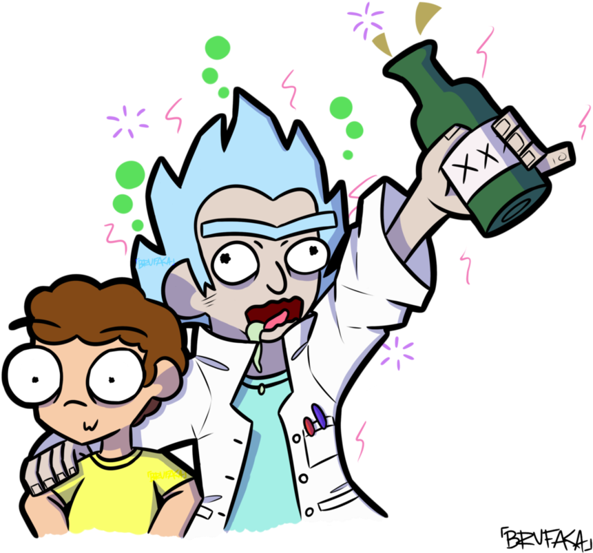Rick And Morty Sem Fundo By Brufaca - Rick And Morty Sem Fundo (924x865)