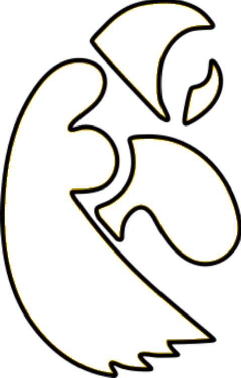 Hawkeyes Logo Potential Stencil - Iowa Hawkeye Logo Stencil (479x750)