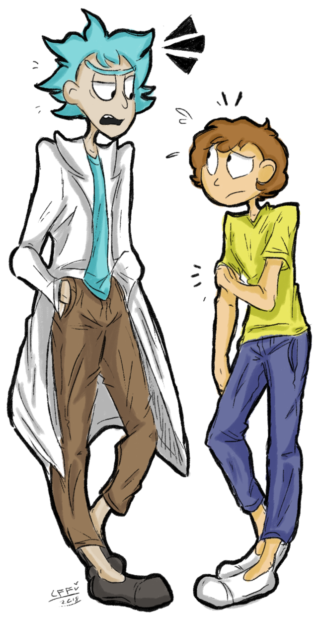 Rick Sanchez And Morty Smith By Ifuntimeroxanne - Morty Smith (642x1245)
