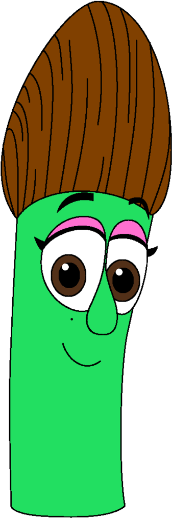 Claire Asparagus Dress Up Base By Magic Kristina Kw - Veggietales (658x1215)