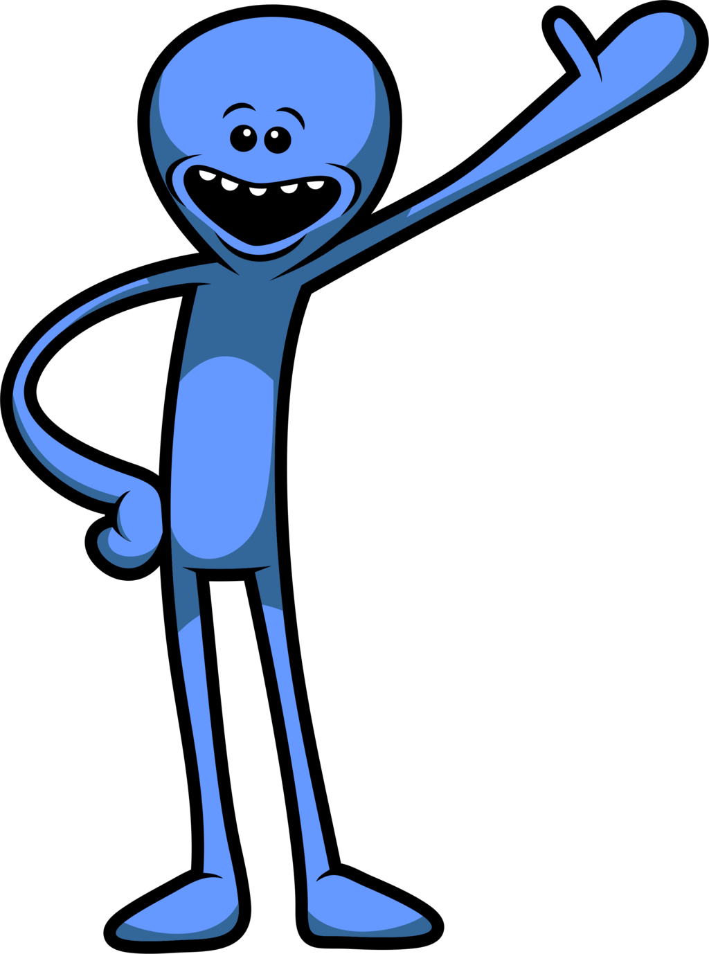 Meeseeks By Pspeet Meeseeks By Pspeet - Mr Meeseeks Transparent Background (1024x1378)