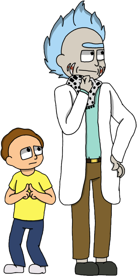 [sai/rick And Morty ] Rick And Morty By Bluebon- - Cartoon (787x1014)