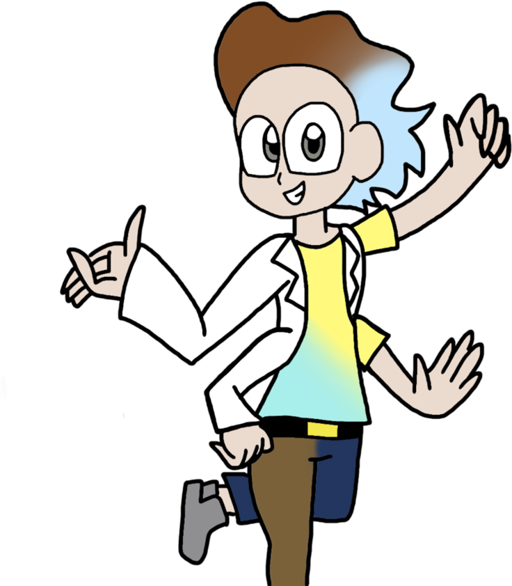 Rick And Morty Fusion By Katevelasco - Rick And Morty Fusion (894x894)