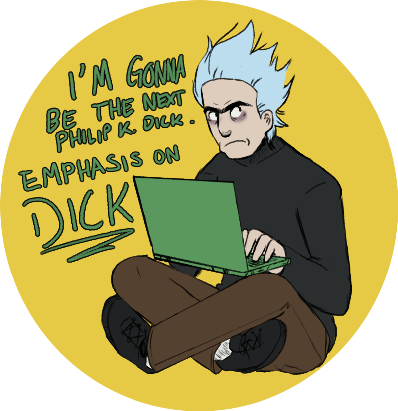 Novelist Rick- Pocket Mortys By Demigoddess5 - Morty Rick Pocket Mortys (860x824)