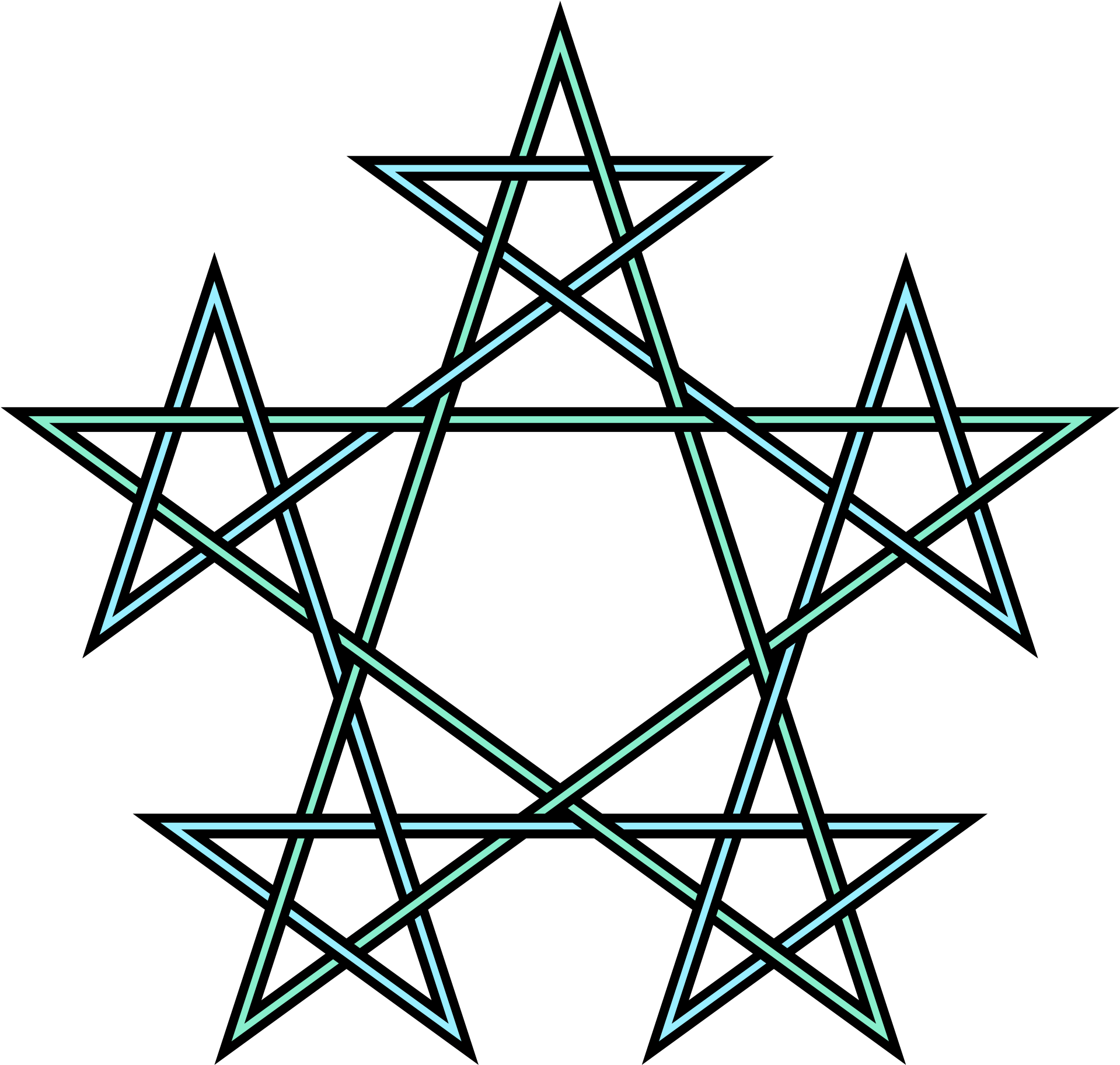 Open - Geometric Pentagram Tattoo (2000x1893)