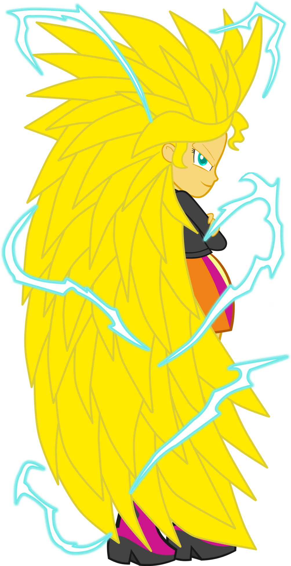 Sunset Shimmer Super Saiyajin 3 By Gonzalossj3 - Super Saiyan (1024x1947)