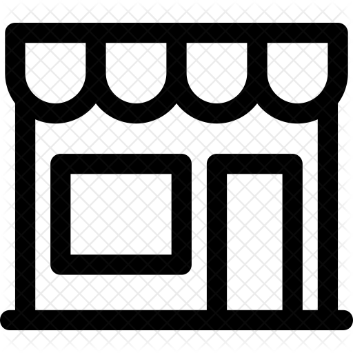 Retail Icon - Brick And Mortar Icon (512x512)