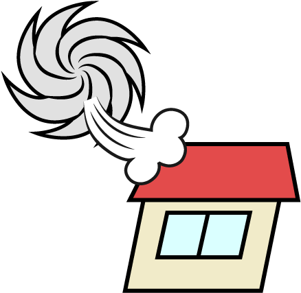 For Download Free Image - House Typhoon Clipart (480x480)