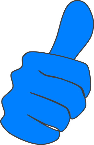 Blue Thumbs Up Emoji (384x595)