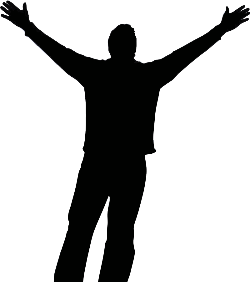 Silhouette Contemporary Worship Music Clip Art - Worship You, Almighty God (800x901)